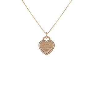 Tiffany Return to Tiffany Heart Pink Gold Necklace